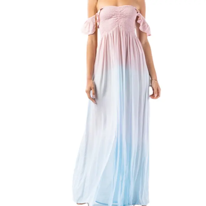 New Exclusive Sexy Summer ''abiti formali donna bohémien Wear Spaghetti Strap Maxi Tie Dye abbigliamento Casual da spiaggia