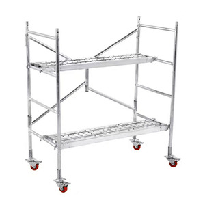 XuYang Engrosado galvanizado etapa rápida Escalera Marco móvil trapezoidal ringlock andamio para uso en la construcción