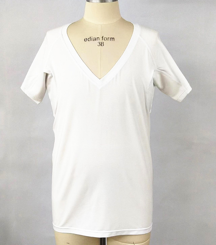 Homme - Col V Profond - Blanc