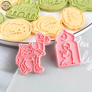C666 thân thiện với môi nhựa <span class=keywords><strong>3D</strong></span> hình ngôi sao Cookie cutter DIY Biscuit khuôn cho kẹo cho khách sử dụng ramadan EID mubarak trang trí nội thất - Product Image 4