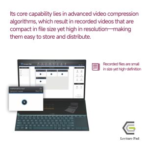 Prend en charge l'écriture de logiciels informatiques, enregistre des vidéos d'enseignement, produit des fichiers de petite taille haute définition. Interface USB-C Plug and Play - Product Image 4