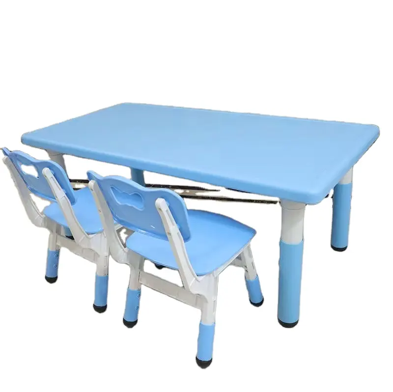 Mesa de material plástico de alta qualidade para móveis de jardim de infância doméstico