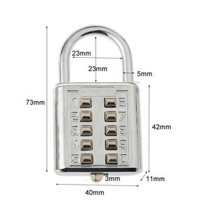 CH-602 kilit 10 numaraları push button kilit - Product Image 3