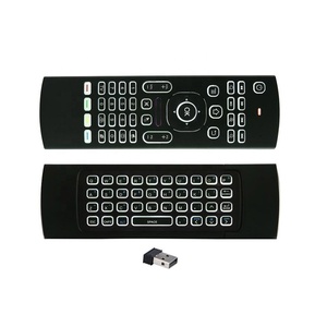 MX3 ratón de aire 2,4G inalámbrico Mini teclado inalámbrico Teclado retroiluminado Control remoto por voz de Google Vcice Control LR de aprendizaje - Product Image 1