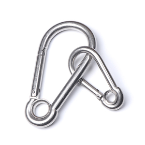 304 Thép Không Gỉ Carabiner Snap Mùa Xuân Móc Ngoài Trời D Vòng Chuỗi Liên Kết Nhanh Chóng Khóa Fastener - Product Image 3