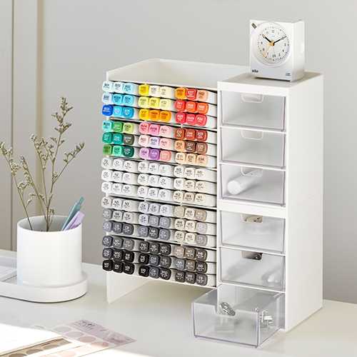 Simple Desktop Storage Box Student Desk Drawer Stationery Hand Account Office Sundries Arrangement Box Pen Container Shelving