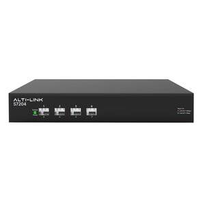 4-Port 10G SFP Fiber 10 Gbit/s Langstrecken-Netzwerk-Switch Gigabit-Ethernet-Switch mit VLAN und stapelbarer Funktion für LAN