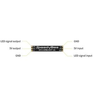 4PCS SpeedyBee <strong>Programable</strong> 2812 Arm LED Light Armlight 5V RGB For RC FPV Racing Freestyle Whoop Drone Quadcopter Runcam - Product Image 4