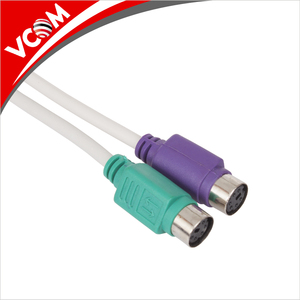 VCOM PS2 USB Splitter dönüştürücü USB 2.0 tip a PS/2 bağlantı kablosu 20cm klavye fare için - Product Image 6
