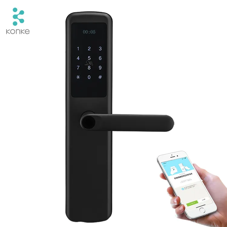 KK-DL-J21B Domotica Kit Digitale Lock Deur Smart Card Deurvergrendeling Voor Houten Deur App Remote Unlock