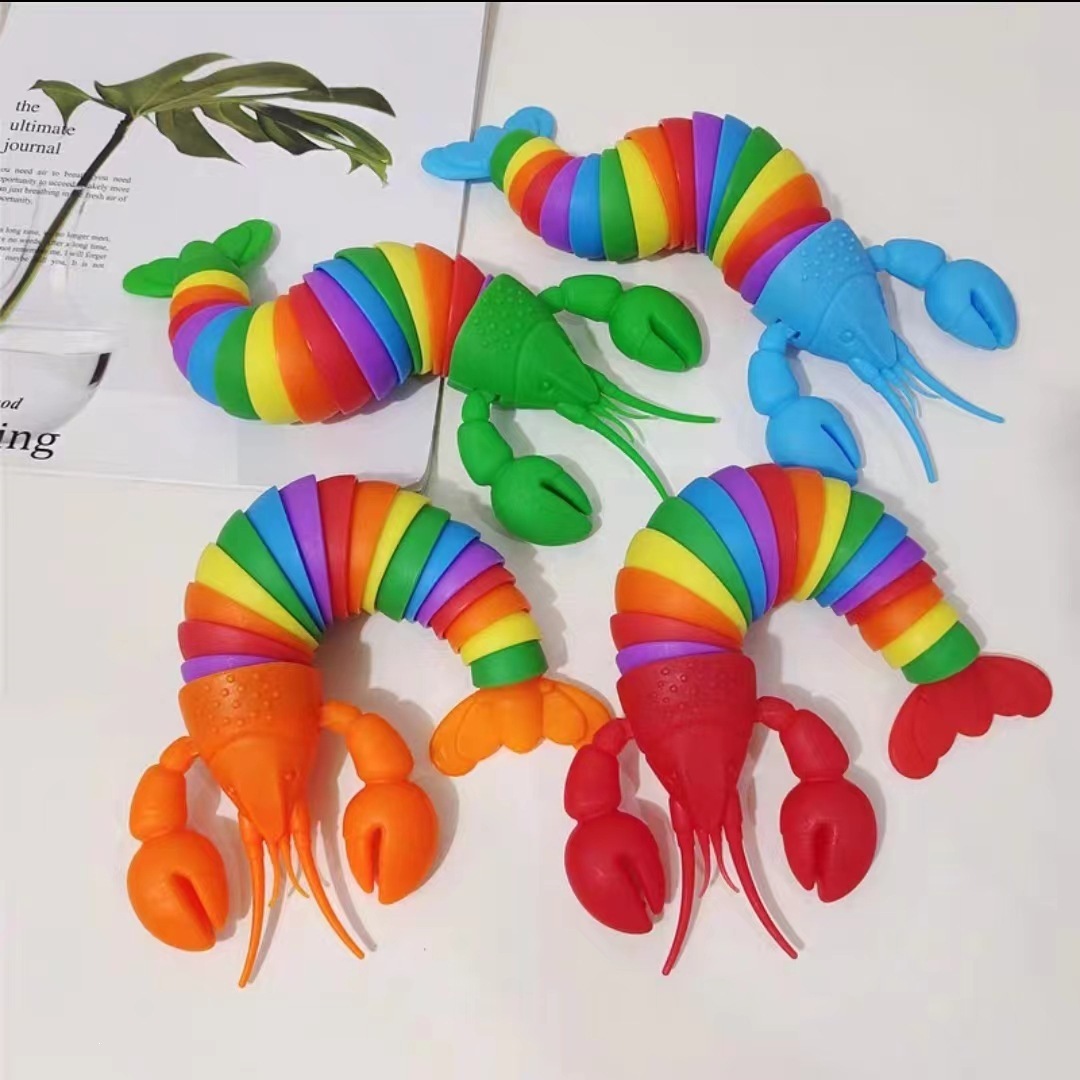 Chenille de homard colorée-185 cm-emballage nu