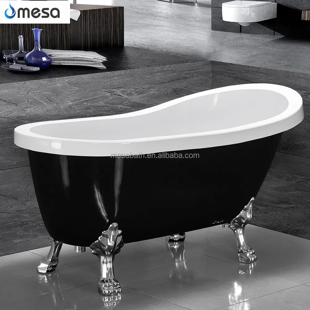 Mesa modernes Design altmodische Ein weich pantoffel Klauen fuß wanne Acryl freistehende Badewanne