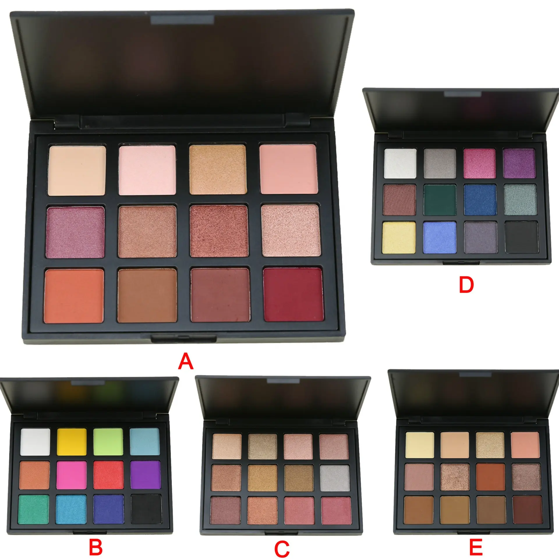 Private label make your own logo customized eyes makeup 12 color smoky eyes look eye shadow palette