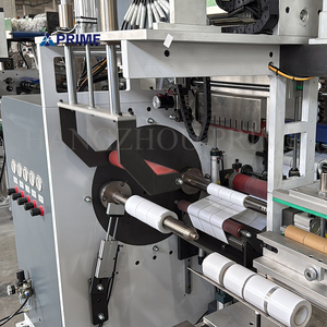 Voll automatische Etiketten aufkleber Non-Stop-Aufwickel maschine mit automatischem Entladen des Slitters