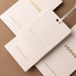 Etiquetas de lujo del Swing de la ropa etiqueta de la ropa con el papel del logotipo de encargo cueletiquetas con la cadena para - Product Image 1