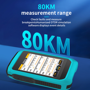 OTDR เครื่องวัด20dB 1550nm สัมผัส80กม., เครื่องวัดระดับไฟเบอร์ออปติกไฟเบอร์ - Product Image 5