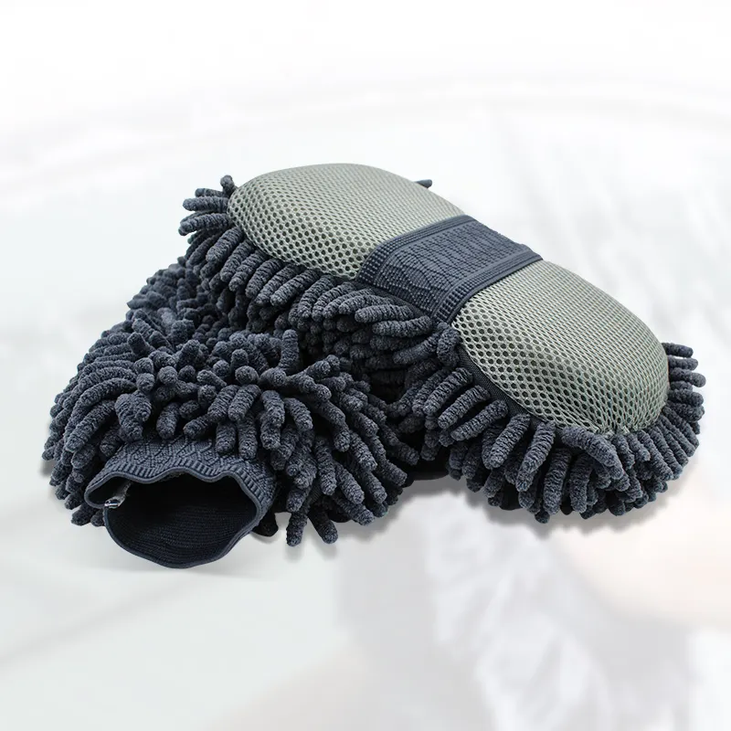Hoge Kwaliteit Microfiber Handdoek Carwash Hand Carwash Handdoek Microfiber Chenille Set Microfiber Carwash Handdoek