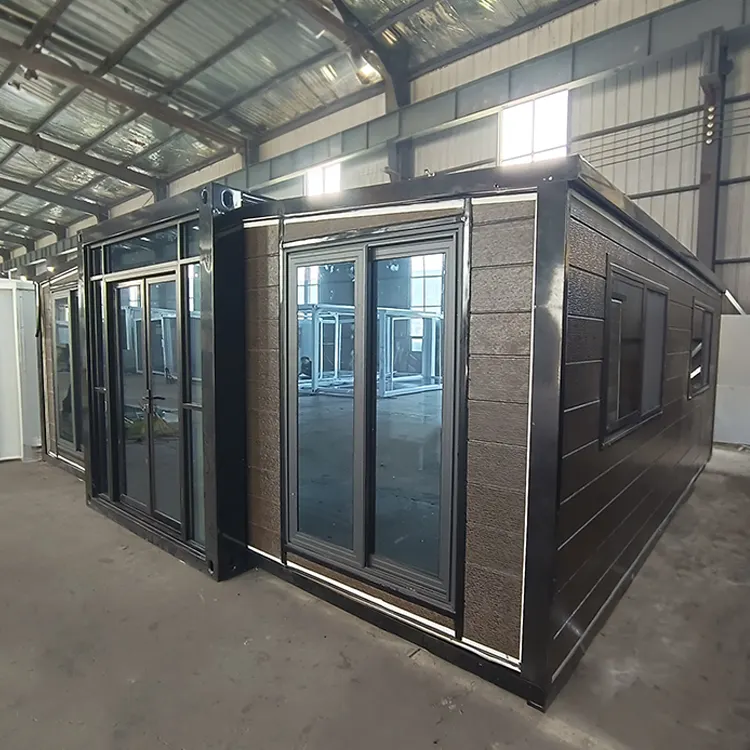 Case prefabbricate casa Container vivente fabbricata di lusso casa espandibile portatile contenitore da 40 piedi con 3 camere da letto