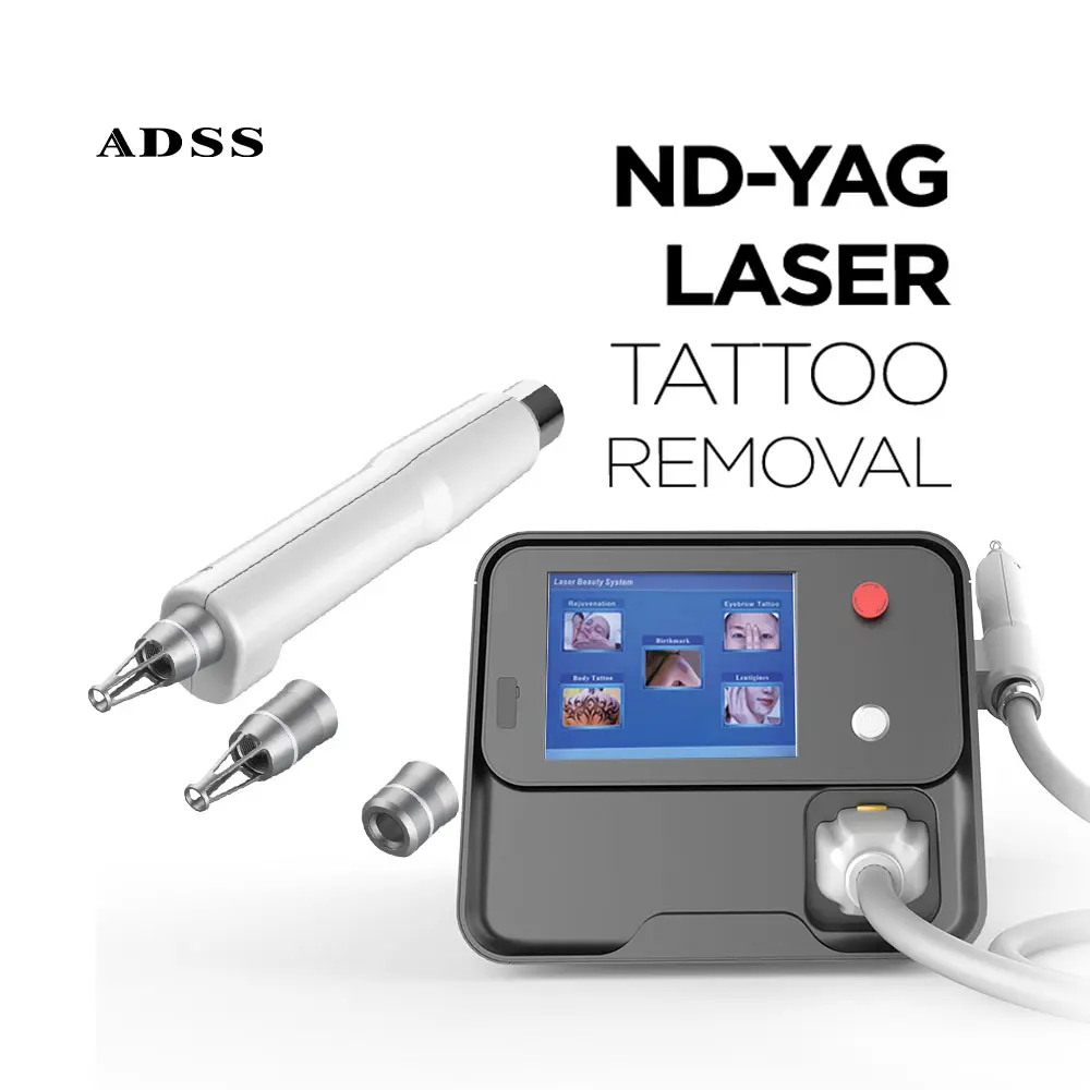 ADSS, самая горячая машина для удаления татуировок 1064 нм, 532 нм, с лазером ND YAG