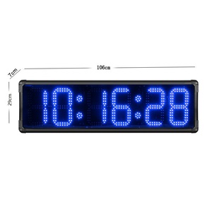 Fabbrica 8 pollici grande schermo singolo lato blu Display digitale Led Timer digitale esterno usato corsa Marathon cronometraggio orologio da corsa - Product Image 1