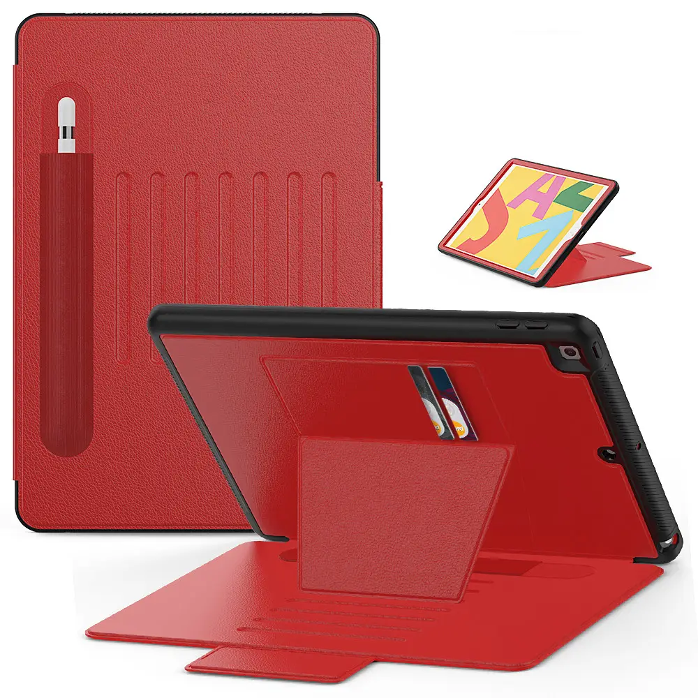 Funda de cuero con función magnética de apagado y apagado automático, funda protectora de 3 capas para tableta iPad Mini 6