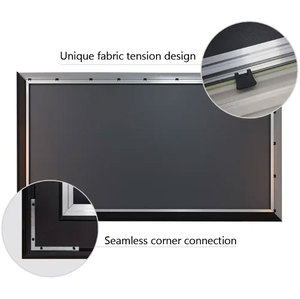100&quot; 16:9 <strong>Fixed</strong> <strong>Frame</strong> <strong>Screen</strong> 4k Hd Alr Projector <strong>Screen</strong> Wall Mounted Metal 1cm Narrow <strong>Frame</strong> Anti Light Projector <strong>Screen</strong> - Product Image 5
