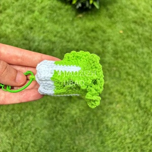 Chấp Nhận Tùy Chỉnh Bán Buôn Tay Dệt Kim <span class=keywords><strong>Crochet</strong></span> Đồ Chơi Trung Quốc Bắp Cải Móc Chìa Khóa Mặt Dây Chuyền Móc Móc Quà Tặng Trẻ Em. - Product Image 5