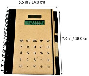 ISO9001 BSCI Audited Factory Smart Notebook mit Taschen rechner Stift Werbe geschenke für Schulkinder Kunden spezifisches Private Label Logo - Product Image 1