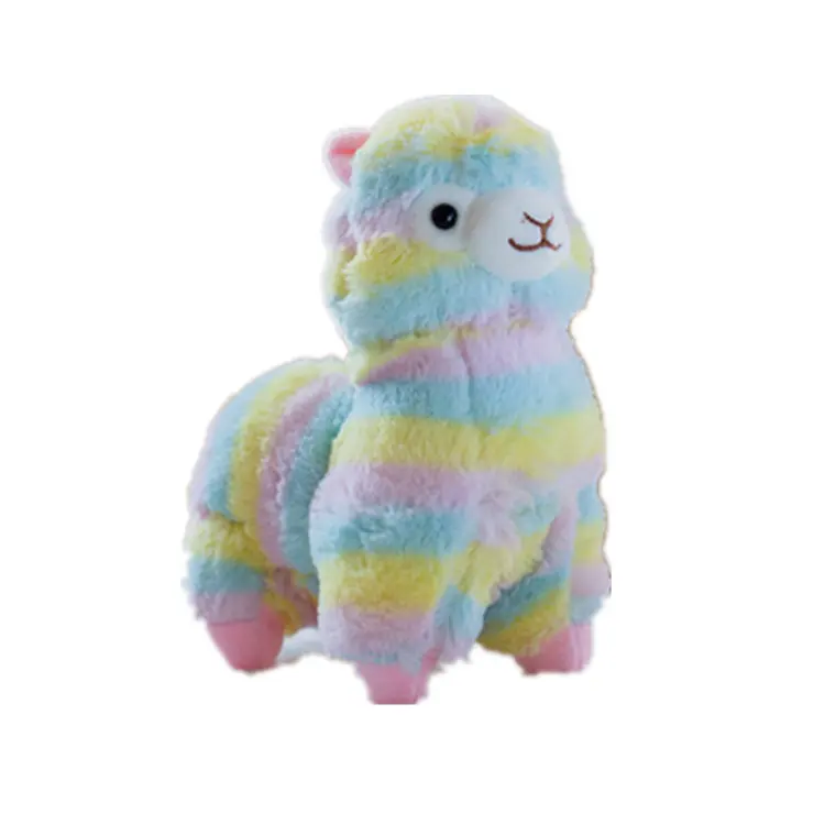 Peluche suave encantador colorido alpaca ovejas peluche forma de animal juguetes lindos alpaca animales de peluche granja ovejas Juguetes