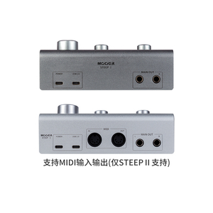 Mooer STEEP I 2 in 2 Out <strong>Audio</strong> Interface Support MIDI <strong>Input</strong> and <strong>Output</strong> for Musicians Producers Mobile Recording Sound Card - Product Image 2