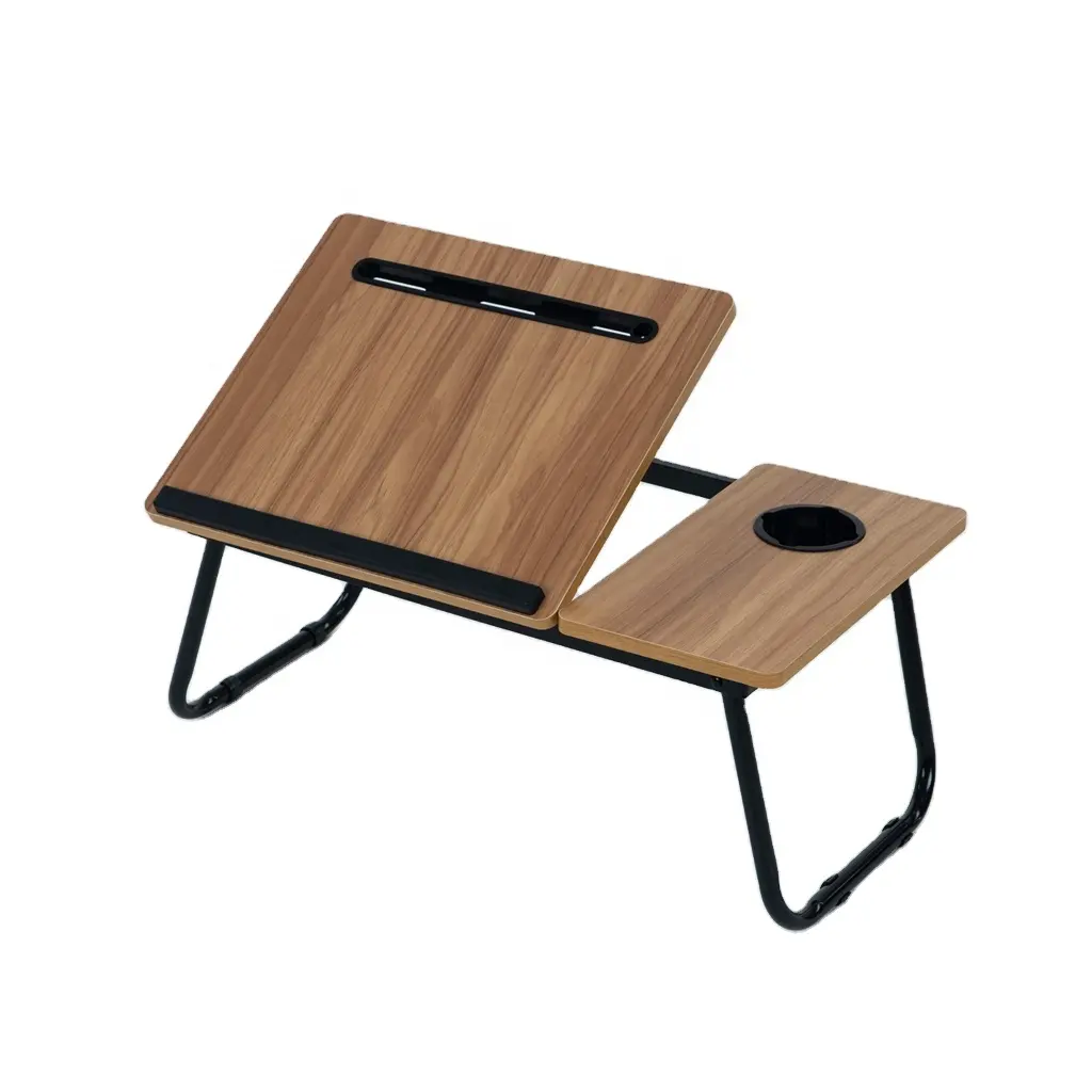 MDF Board Notebook Tisch, faltbarer Bett Schreibtisch mit 7 Winkeln Kipp platte, höhen verstellbarer Laptop Tisch