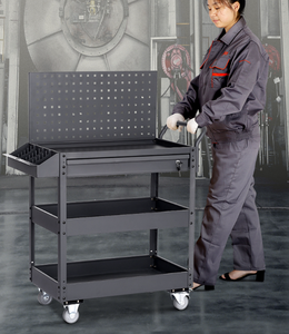 Ucuz atölye garaj metal takım dolabı/alet arabası/takım arabası kolu ve tekerlekler 3 alıcılar - Product Image 5