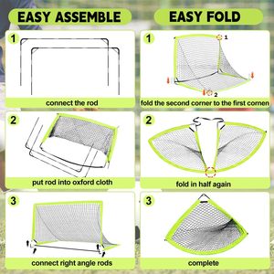 Trẻ em bóng đá Mục tiêu, bật lên bóng đá Mục tiêu Net cho sân sau, thiết lập của 2 với xách tay Mang trường hợp - Product Image 6