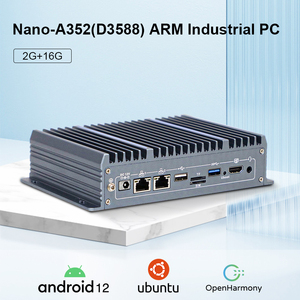 Dual LAN RK3588 Octa Core ARM Industrial Control PC 2G+16G 4 USB 2 RS232 Android for Edge <strong>Computing</strong> 8GB IoT Gateway - Product Image 2