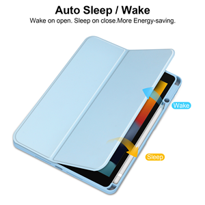 Apple IPad10.2 iPad 789保護ケースアクリル透明保護ケース2つ折り本ホルダーペンスロットに適しています - Product Image 2