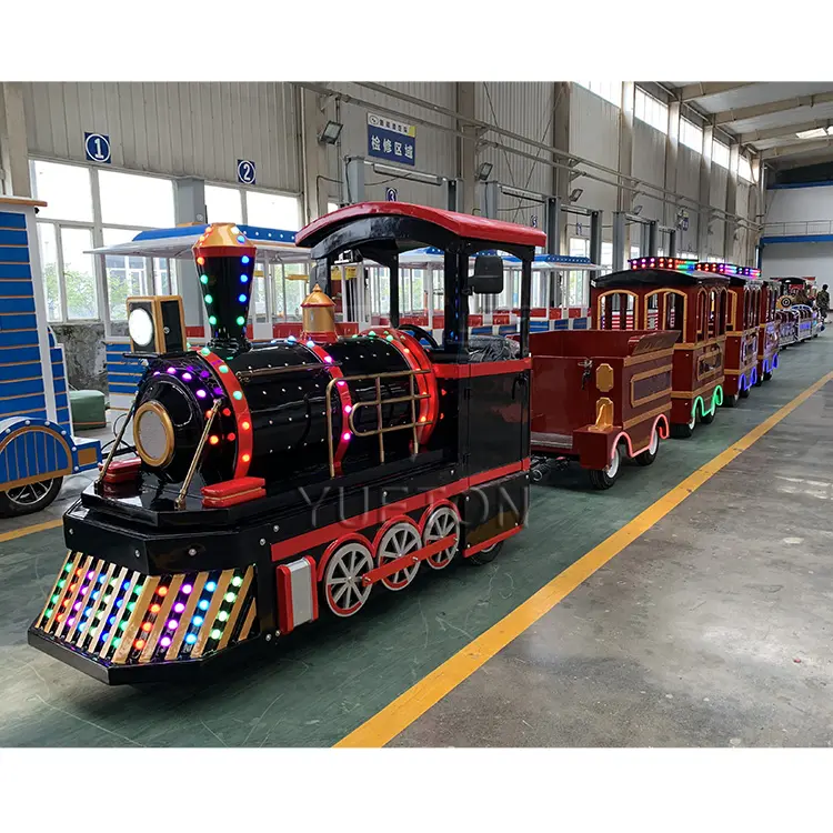 Populaire Luxe Goedkope Prijs Kids Pretpark Winkelcentrum Centrum Indoor Outdoor Mini Ride Elektrische Spoorloze Trein Voor Kiddie