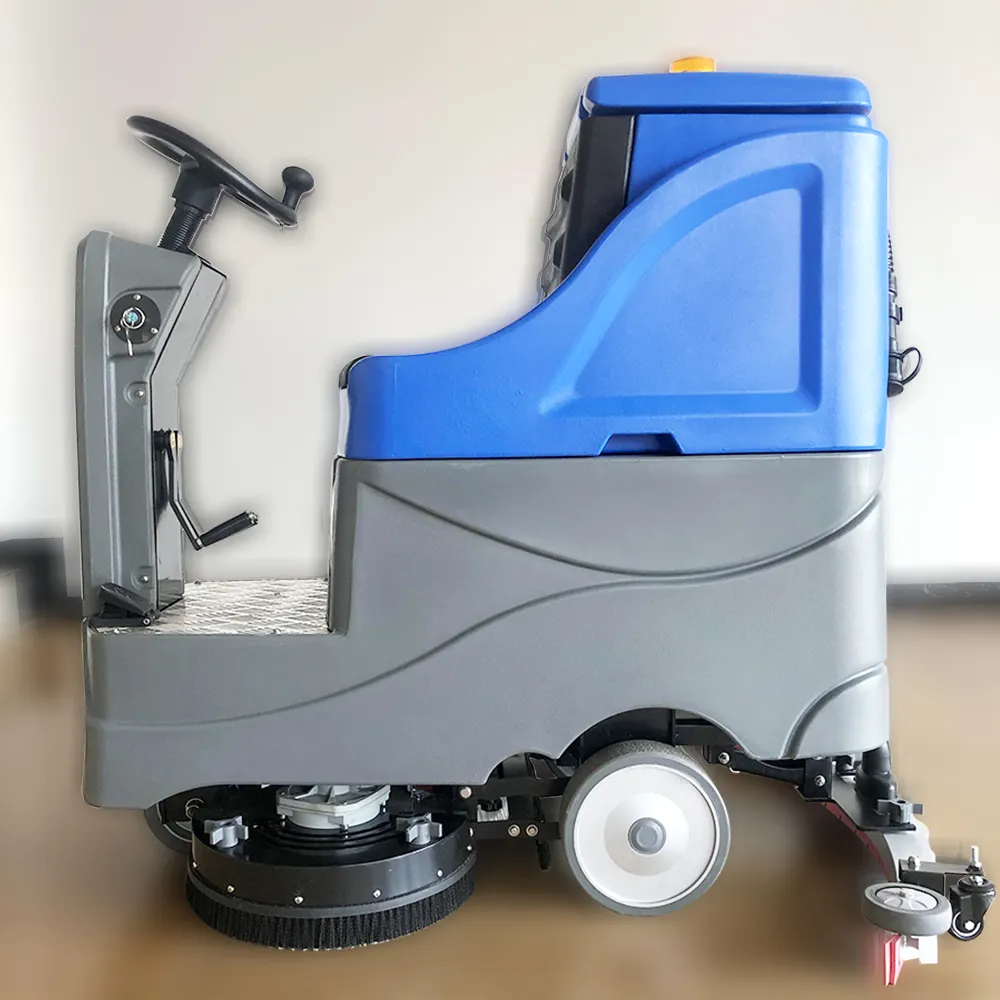 DM-750 Workshop Ride On Industrial Automatic Floor Scrubber Machine Floor Washer