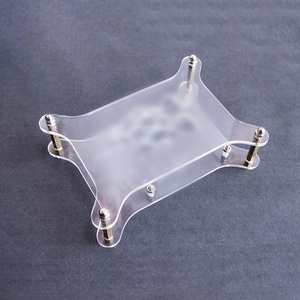 1-Layer <strong>Raspberry</strong> <strong>Pi</strong> 3 Transparent Acrylic <strong>Case</strong> Clear Box Enclosure Cover Shell with Logo for <strong>Raspberry</strong> <strong>Pi</strong> 2 Model B - Product Image 2