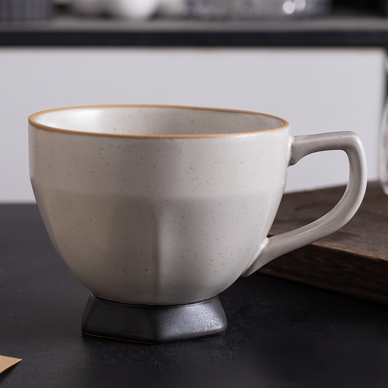 apricot-grey stemmed glass