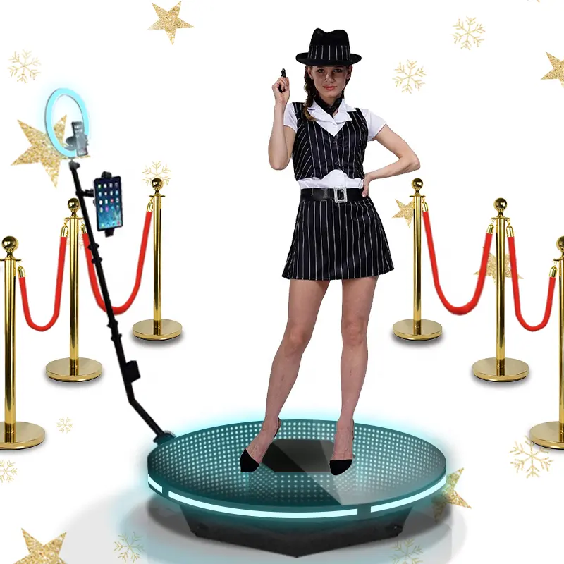 Automatische Spinning Selfie 360 Videokamera Tragbare 360-Grad-Fotokabine 360 Spinner Video Booth Machine