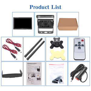 2.4G Wireless Reversing <strong>Image</strong> Rear View System 7-inch Wireless Display Infrared Night Vision Car Camera Monitoring - Product Image 5