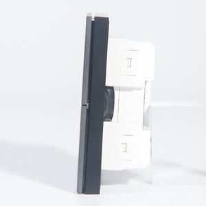 Sistema de Automatización Inteligente KNX, interruptor de pared inteligente para hoteles y hogares, panel de 8 Botones pulsadores de aluminio cepillado gris inteligente - Product Image 3