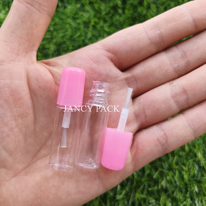 ขวดใส่น้ำมันทาเล็บสำหรับทดสอบตัวอย่างน้ำมันลิปกลอสสีชมพูขนาดเล็ก2.5มล. - Product Image 2