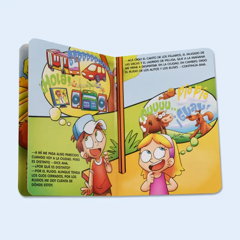 Personalizado papelão de tecido Board Book Printer Para Crianças Educação