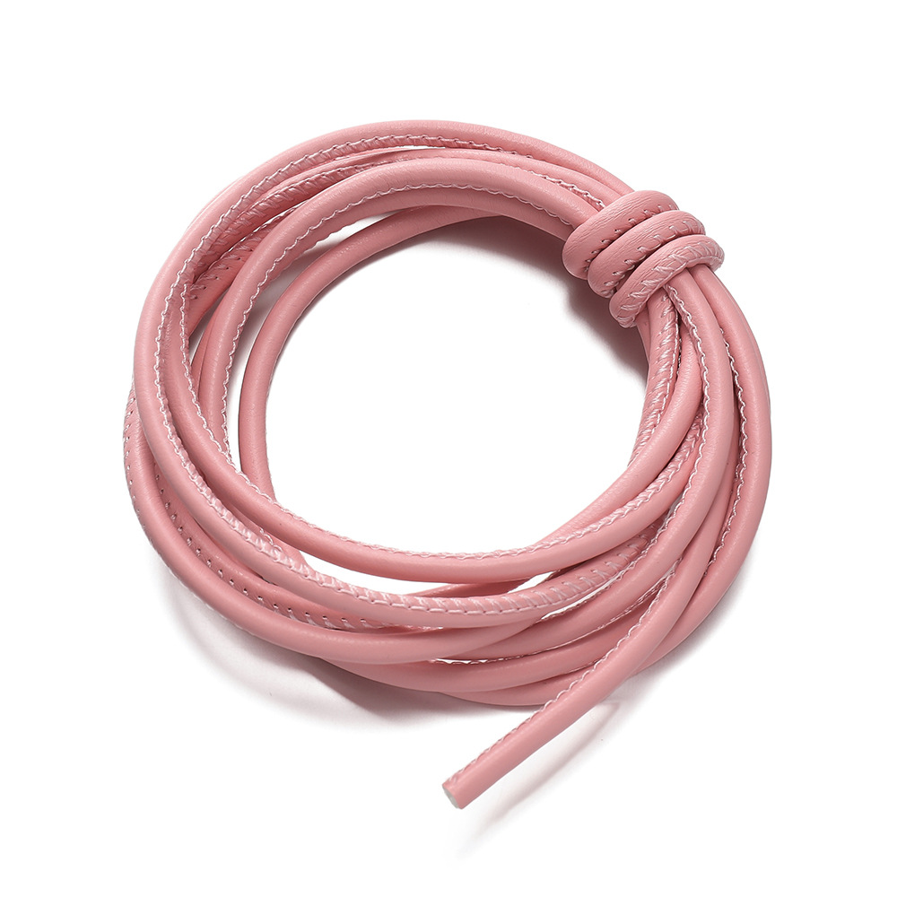 Fil à crocheter à âme en coton PU - rose, 2 mètres
