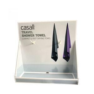 Modern Foldable Cardboard Hanging <strong>Display</strong> Rack <strong>Paper</strong> <strong>Counter</strong> Table <strong>with</strong> Corrugated <strong>Hooks</strong> for Store Floor <strong>Display</strong> - Product Image 6