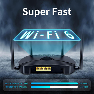 Soporte de red de malla de una tecla OpenWrt Super rápido con señal más fuerte conectar docenas de dispositivos inalámbrico Smart WIFI 6 Router - Product Image 4