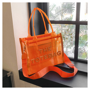 2024 kadın büyük kapasiteli Crossbody Tote çanta lüks Flap küçük çanta tek omuz PC PVC astar sınır ötesi dış ticaret - Product Image 4