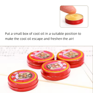 Summer Cooling Ointment Refresh Brain Metal Button Tin Menthol Essential <strong>Oil</strong> Balm Itch <strong>Headache</strong> - Product Image 5