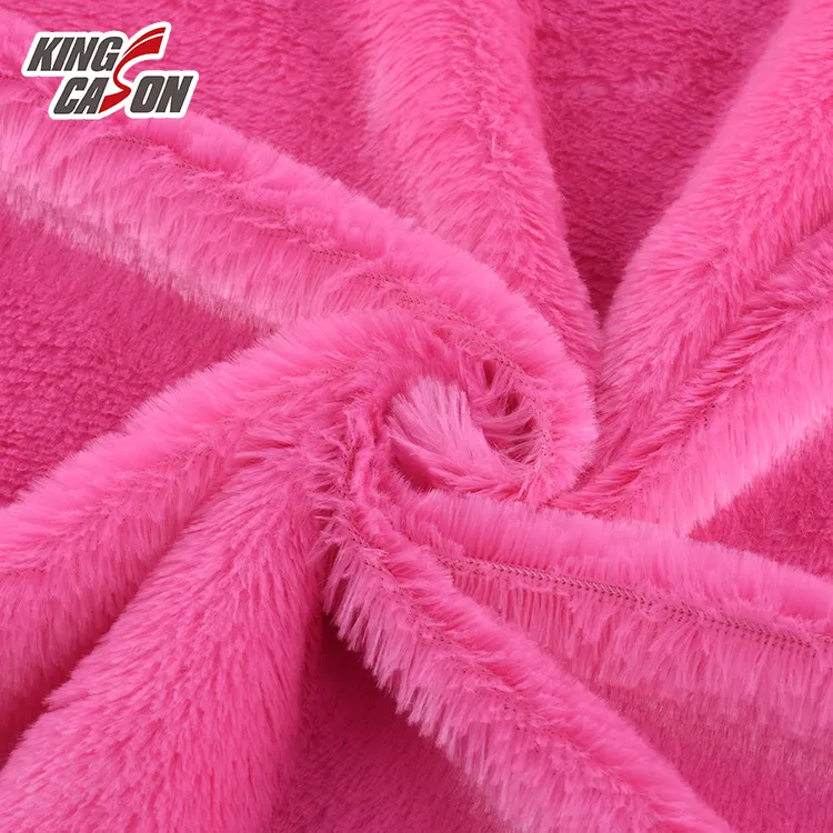 Kingcason-Tela de lana PV respetuosa con el medio ambiente, de color sólido, respetuosa con la piel, para juguetes